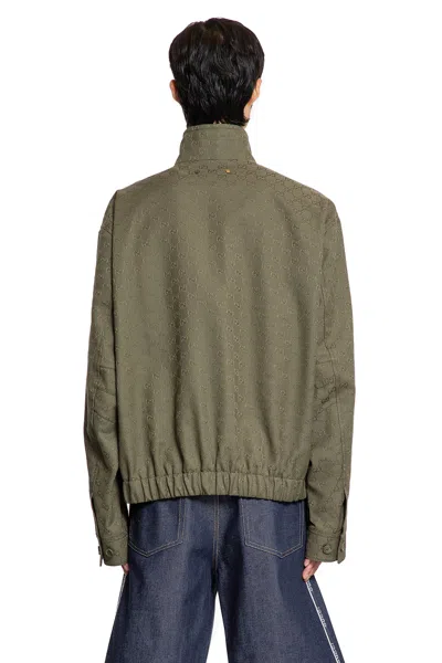 Gucci Gg Supreme Jacket In Green