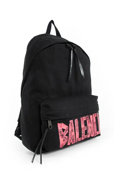 Balenciaga Logoed Explorer Backpack In Black