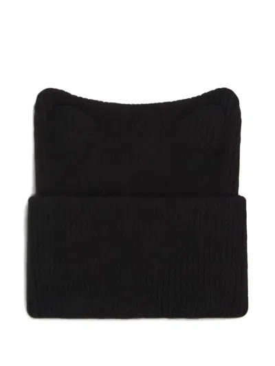 Karl Lagerfeld Beanie Mit Katzenohren In Black