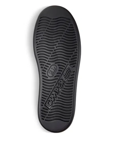 Camper Runner Lace-up Leather Sneakers In Black