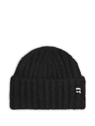 罗纹针织套头帽