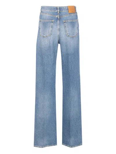 True Avenue Patch-pocket Jeans In Blue