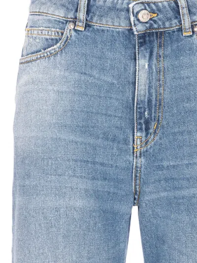 True Avenue Patch-pocket Jeans In Blue