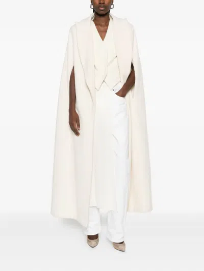 Vestiaire D'un Oiseau Libre A-line Cape In White