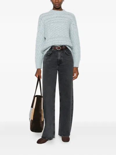 Eleventy Pullover Mit Zopfmuster In Blue