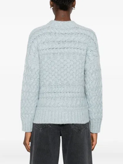 Eleventy Pullover Mit Zopfmuster In Blue