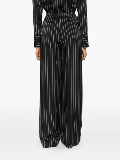Joseph Hulin Wide-leg Geometric Crepe Trousers In Black