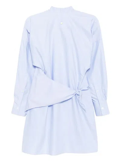 Samuel Gui Yang Asymmetric Dress In Blue