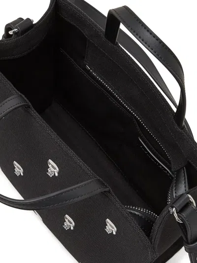 Karl Lagerfeld Tote Bag Mit Kleinem Ikonen-print In Black