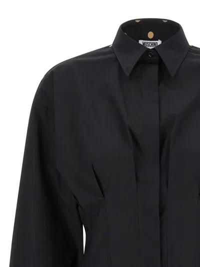 Moschino Printed Shirt In Black