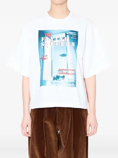 Kolor Graphic-print T-shirt In White