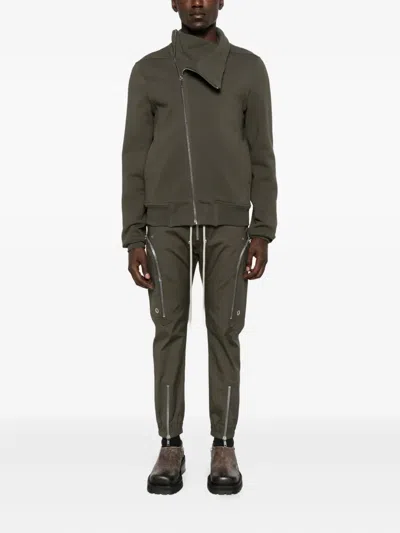 Rick Owens Khaki Concordians Bauhaus Jogger Track Jacket In Green