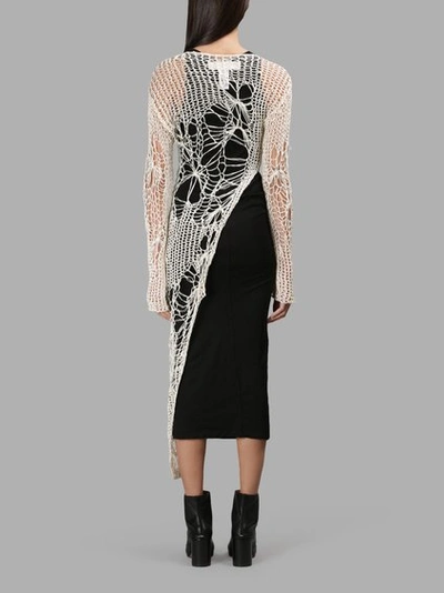 Shop Isabel Benenato White Asymmetric Dress