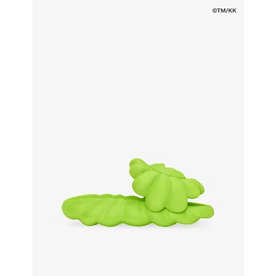 Ohana Hatake Womens Lime Zest Full Bloom Foam Slides Eur 39 / 5 Uk In Green