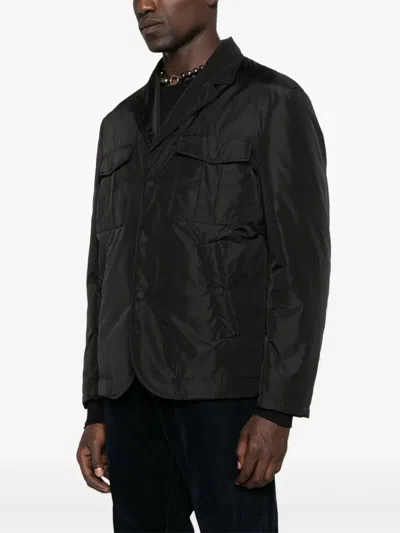 Dsquared2 Flap-pocket Buttoned Jacket In Black