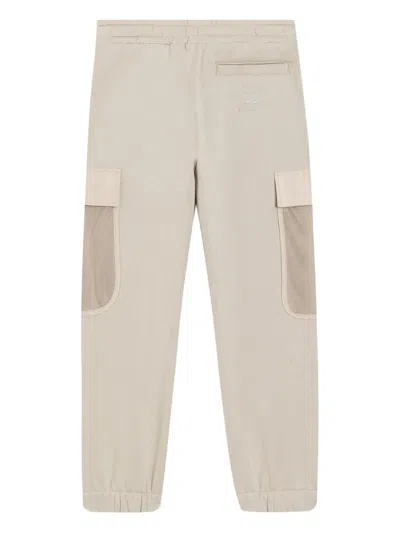 Dolce & Gabbana Mesh-pocket Drawstring Trousers In Neutral