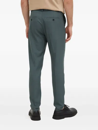Samsoe & Samsoe Twill Trousers In Green