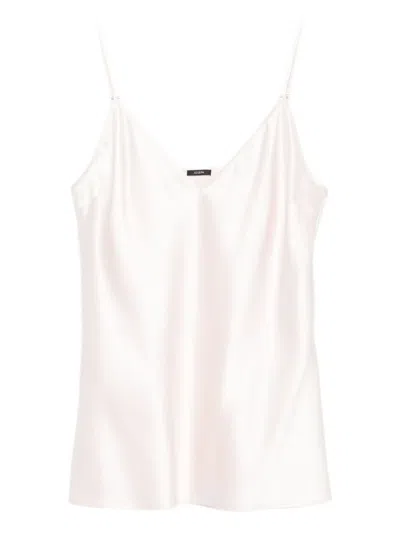 Joseph Womens Rose Clea V-neck Silk-satin Camisole Top In Pink