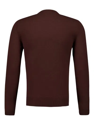 Piacenza Cashmere Crew-neck Cashmere Sweater In Brown