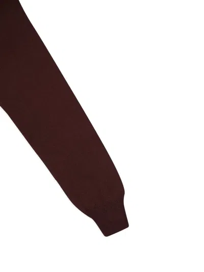 Piacenza Cashmere Crew-neck Cashmere Sweater In Brown