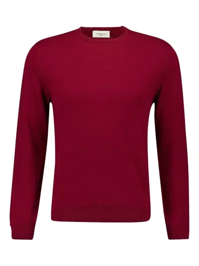Piacenza Cashmere Crew-neck Cashmere Sweater In Red