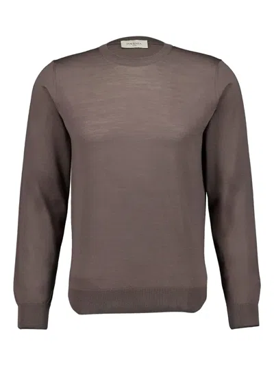 Piacenza Cashmere Virgin Wool Jumper In Brown