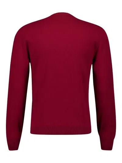 Piacenza Cashmere Crew-neck Cashmere Sweater In Red