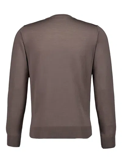 Piacenza Cashmere Virgin Wool Jumper In Brown