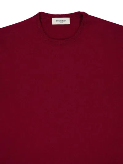 Piacenza Cashmere Crew-neck Cashmere Sweater In Red