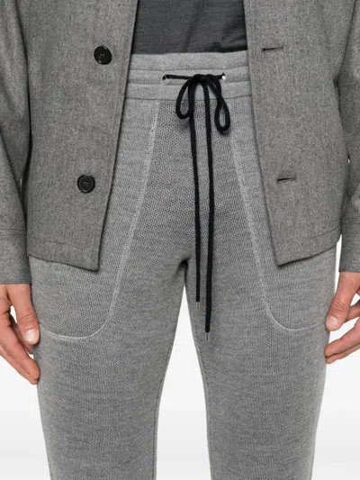 Gran Sasso Drawstring Track Pants In Gray