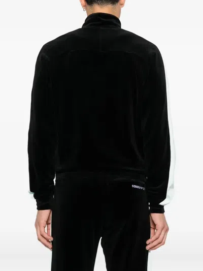 Casablanca High Collar Sweatshirt Featuring Contrast Panels In Black