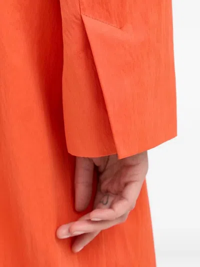 Notes Du Nord Buttoned Double-breasted Coat In Orange