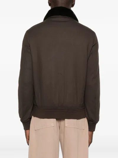 对比领拉链夹克