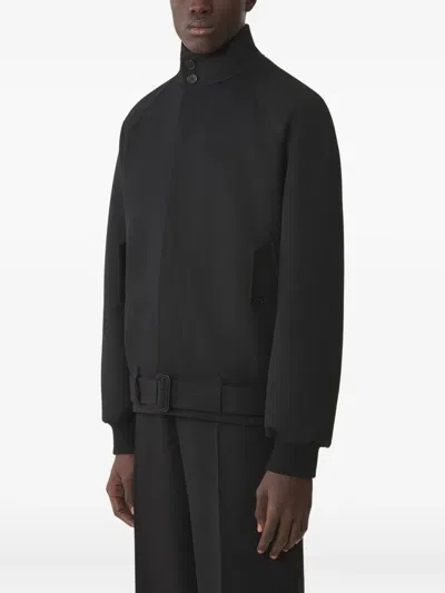 Lanvin Wool Twill Casual Jacket In Black