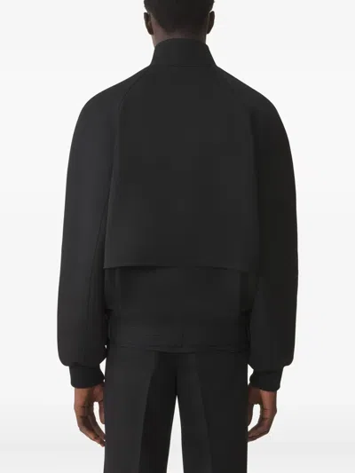 Lanvin Wool Twill Casual Jacket In Black