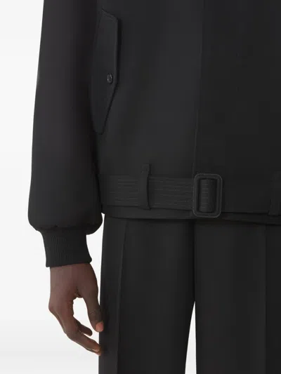 Lanvin Wool Twill Casual Jacket In Black