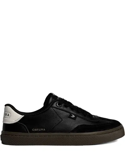 Cariuma Toca Teak Black Diamond Leather Off-white Accents Sneaker Men