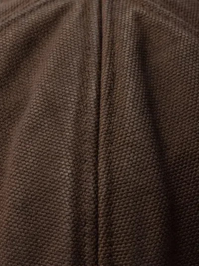 Prada Cotton Baseball Cap In Brown