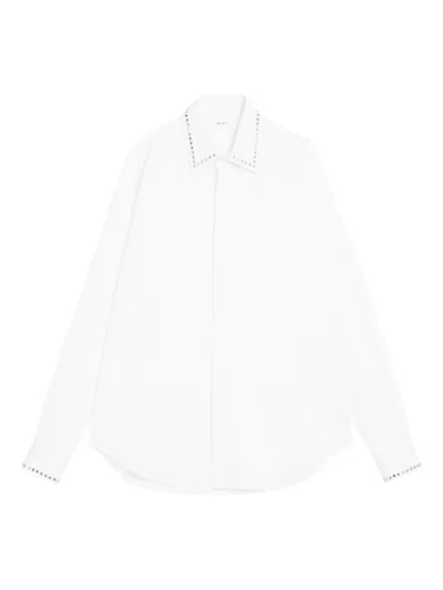 Alexander Mcqueen Alexander Mc Queen White Cotton Shirt With Studs