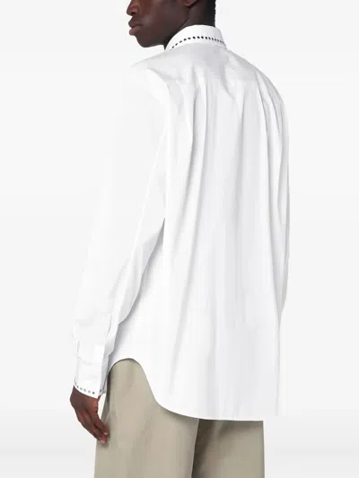 Alexander Mcqueen Alexander Mc Queen White Cotton Shirt With Studs