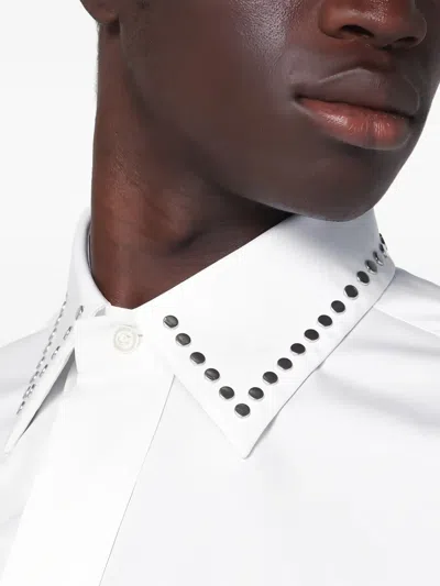 Alexander Mcqueen Alexander Mc Queen White Cotton Shirt With Studs