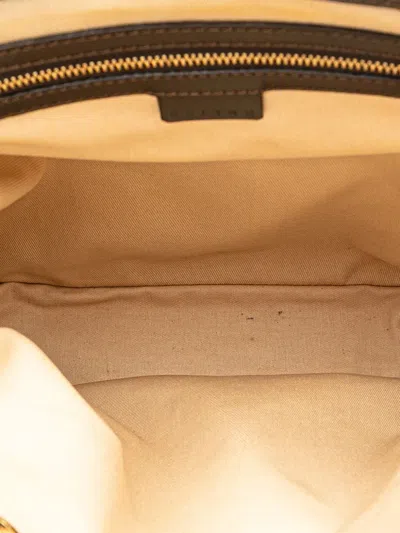 Pre-owned Celine 2000 C Macadam Canvas Tote Bag In Brown