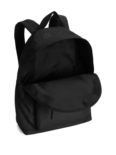 Dolce & Gabbana Logo-patch Backpack In Black