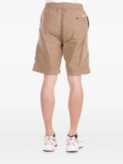 C.p. Company Mid-thigh Length Relaxed Fit Shorts With Functional Pockets In Neutral