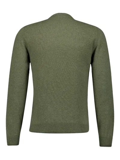 Piacenza Cashmere Crew-neck Cashmere Sweater In Green