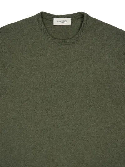 Piacenza Cashmere Crew-neck Cashmere Sweater In Green