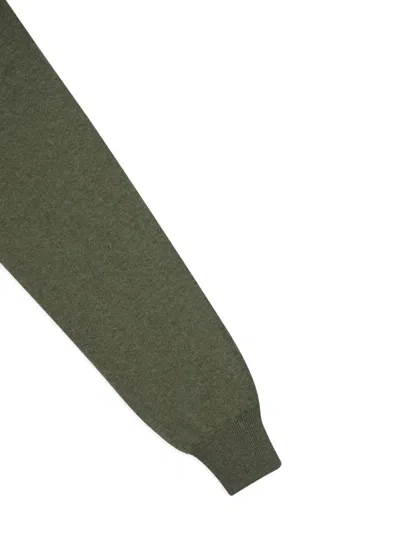 Piacenza Cashmere Crew-neck Cashmere Sweater In Green