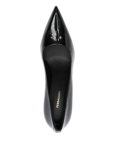 Ferragamo 100mm Pointed-toe Pumps In Black