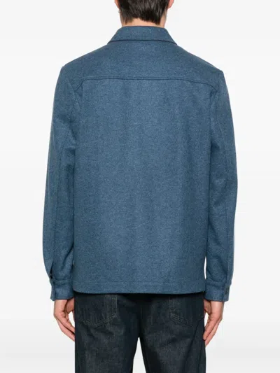 Gran Sasso Button-fastening Patch-pocket Jacket In Blue
