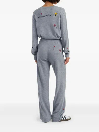 Chinti & Parker X Peanuts Drawstring Trousers In Gray